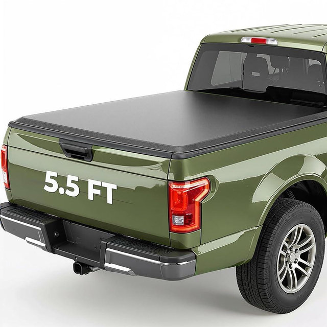 TNMT Soft Roll Up Truck Bed Tonneau Cover Compatible with 2015-2026 Ford F150 F-150 5.5Ft Bed(67 in), Vinyl Weather Resistant Truck Bed Cover Full Bed Access