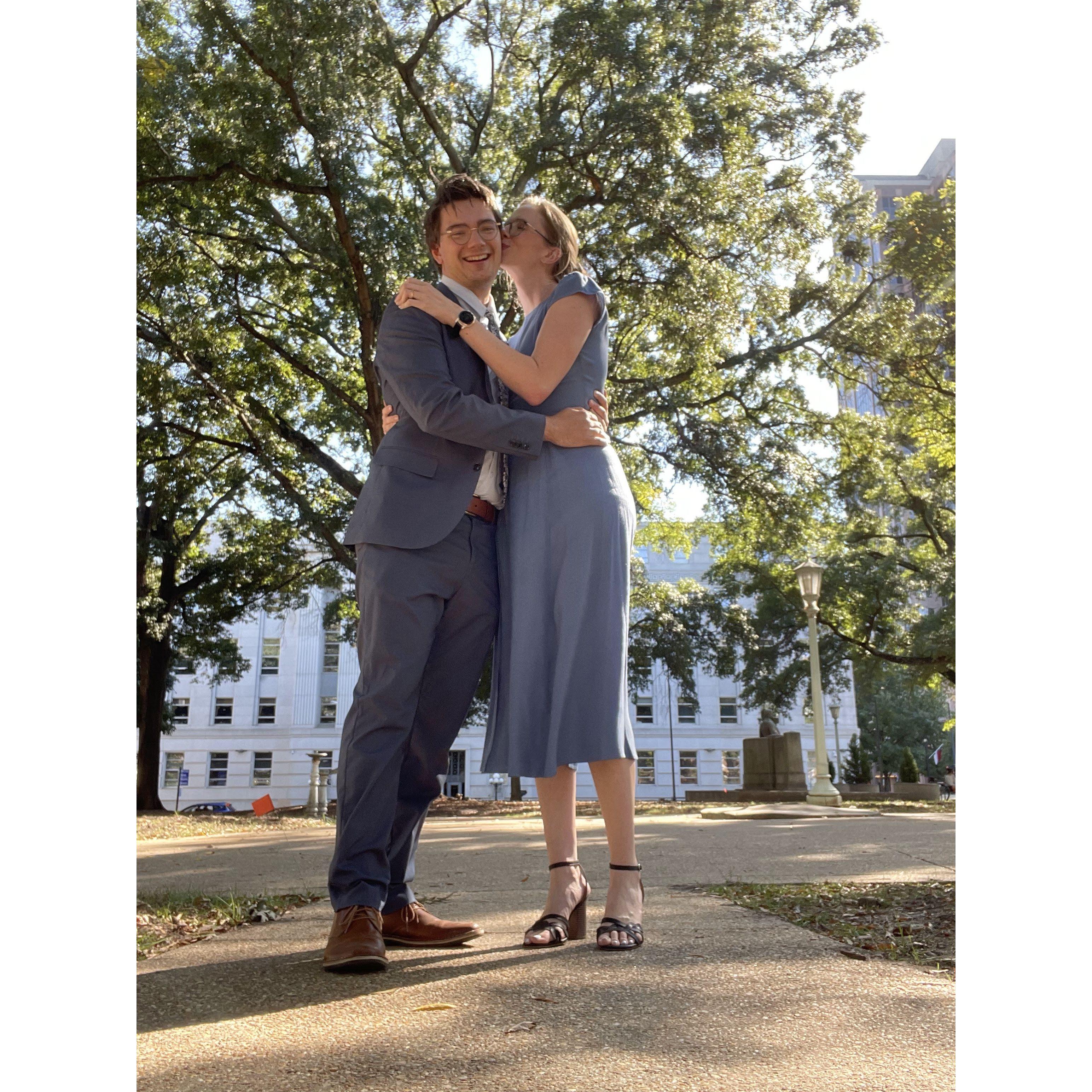 Celebrating love at a friend's wedding in Raleigh!