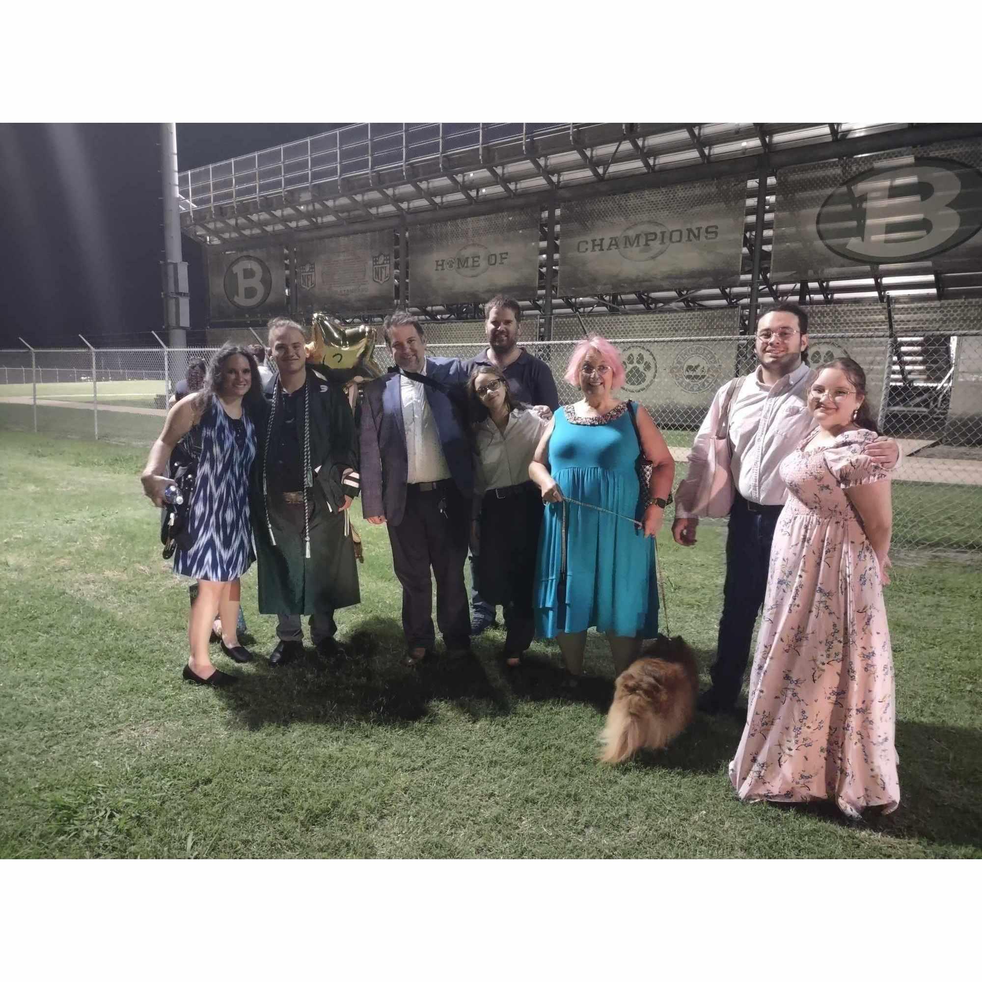 Connie's little brother Joe graduated from high school