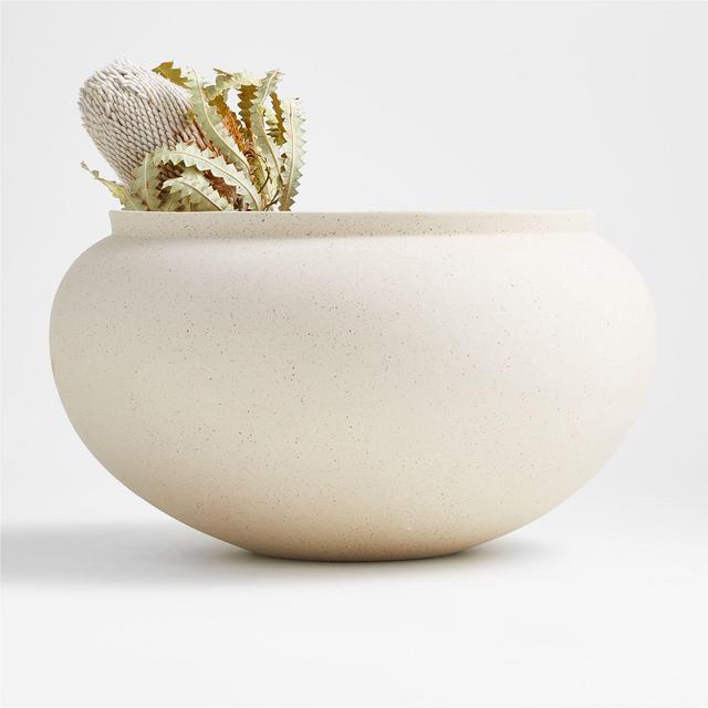 Jimena Natural Ceramic Centerpiece Bowl
