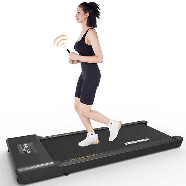 Under Desk Treadmill 2 in 1, Walking Pad Treadmill for Home Office Use with Remote Control,Desk Treamill Machine Quiet for Walking Jogging in LED Display