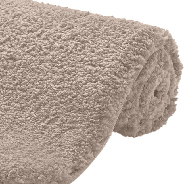 GORILLA GRIP Premium Luxury Bath Rug, 30x20, Absorbent, Soft, Thick Shag, Plush Bathroom Mat Rugs, Machine Washable, Microfiber Quick Dry, Mats for Shower, Bathtub and Floor Accessories, Beige