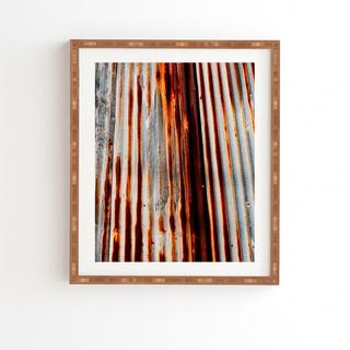 Rusted Lines Framed Wall Art