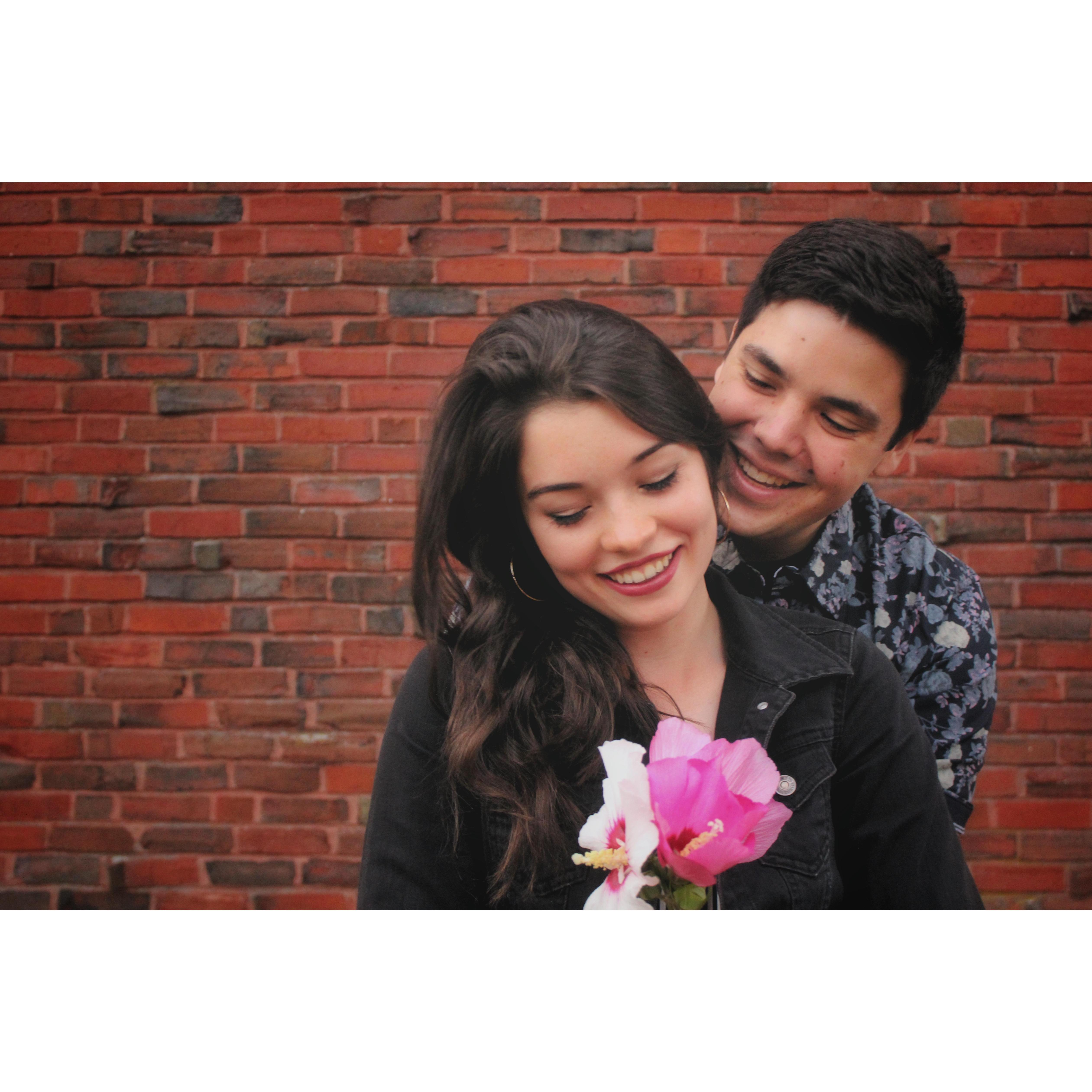 Engagement shoot taken by Ashely Funes.
