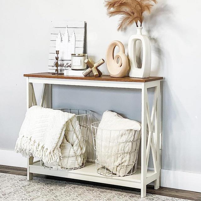 PHI VILLA Console Tables for Entryway - Narrow Sofa Tables for Living Room, Entryway Table