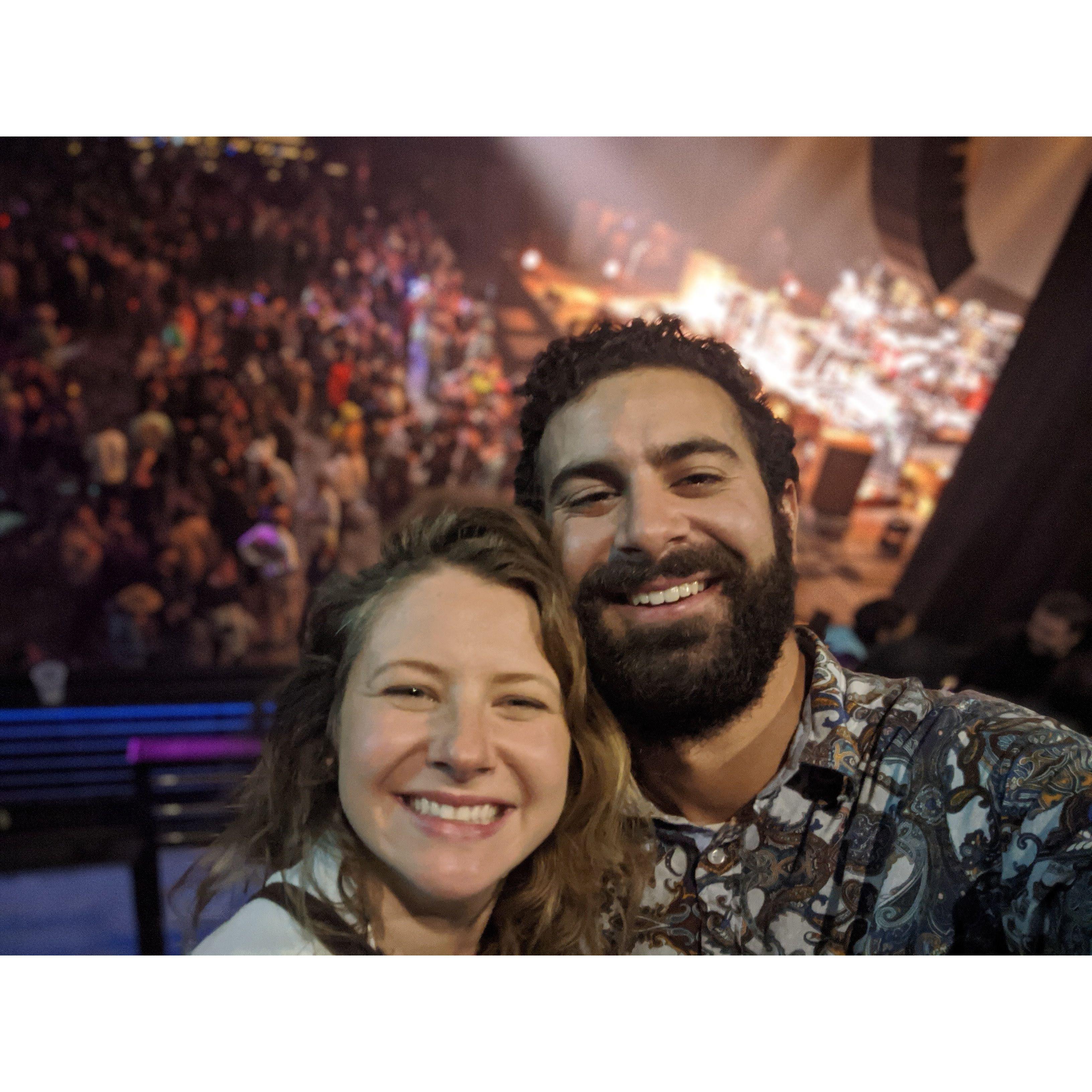 Live music has become an incredibly important part of our relationship. This photo is from our first show together (String Cheese), the night I learned Joe has sick dance moves and is VERY connected.