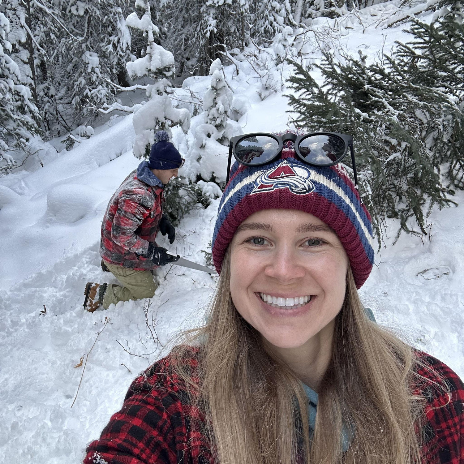 Chopping down Christmas Tree Year 3.
