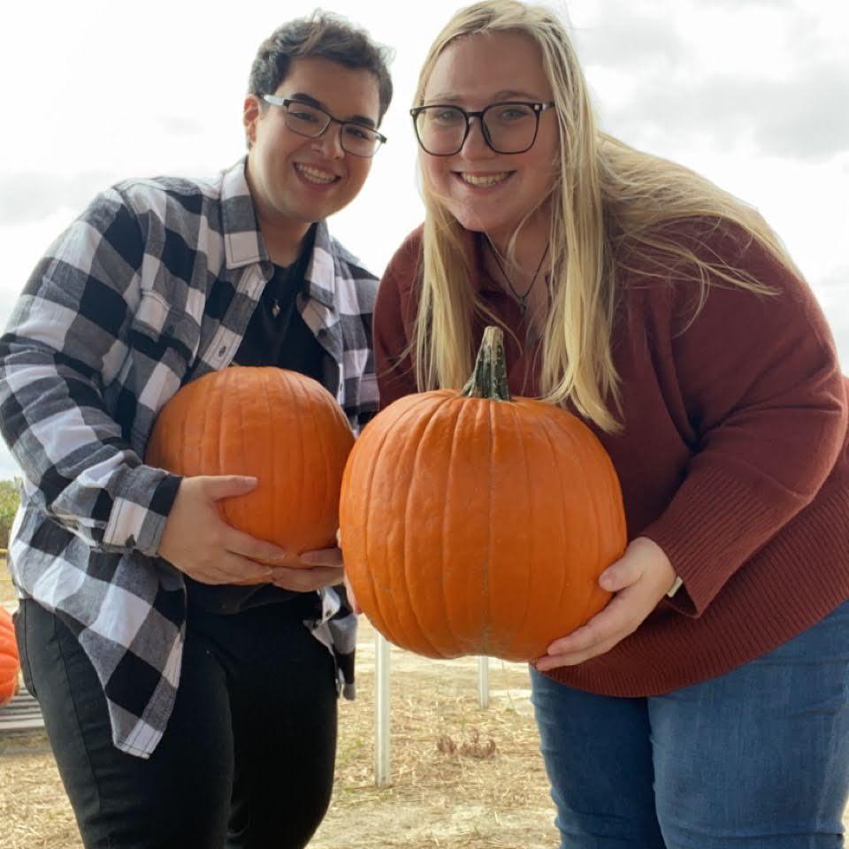 First pumpkin patch visit.