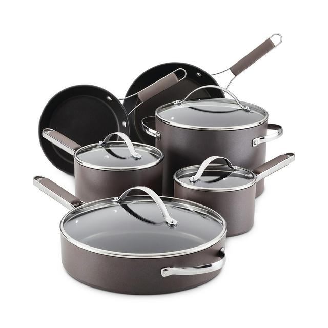 Ayesha Curry 10-Pc. Hard-Anodized Collection Nonstick Cookware Set