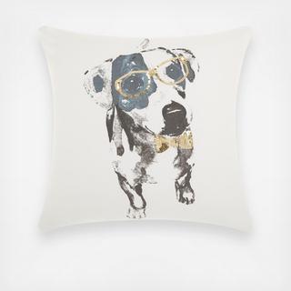 Glitter Dalmation Throw Pillow