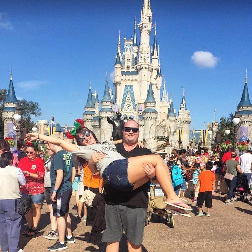 Our first vacation together was Disney World.