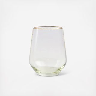 Rainbow Stemless Wine Glass, Set of 4