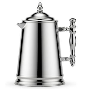Francois et Mimi Vintage-Style Stainless Steel French Coffee Press, 34-Ounce