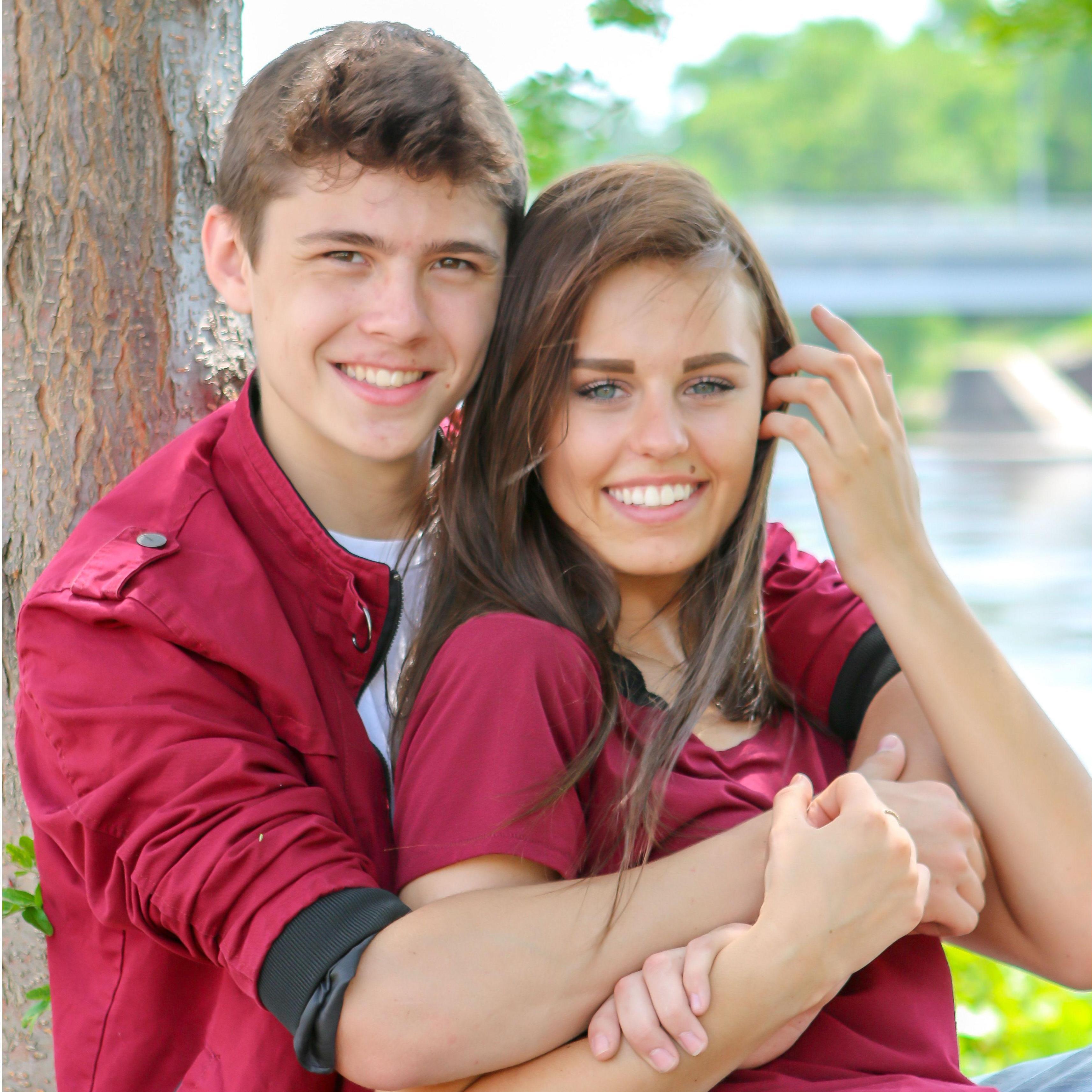 Our first photos before Jason left for military basic training  in 2018