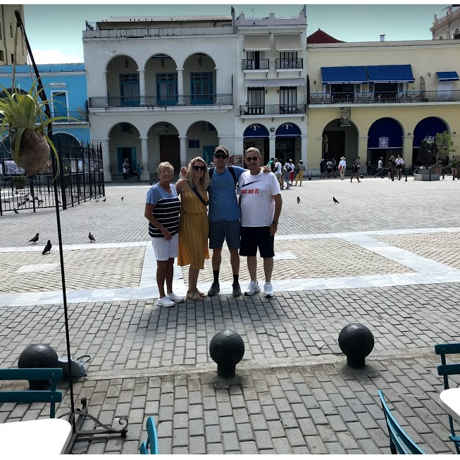 Linda, Bri, Kelly and Kenny post-brunch in Havana. Cuba, 2019