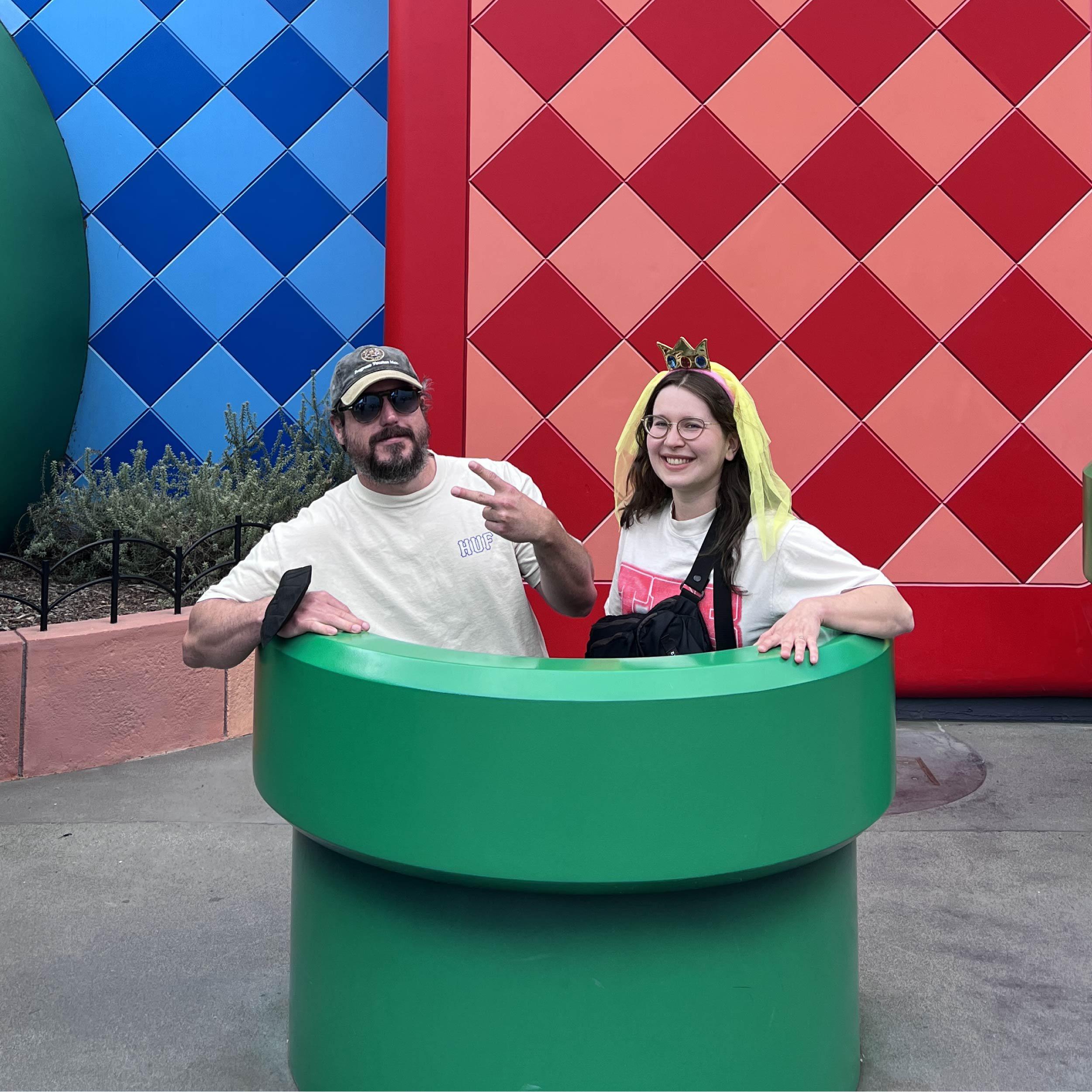 On a trip to LA at Nintendo World (2024)