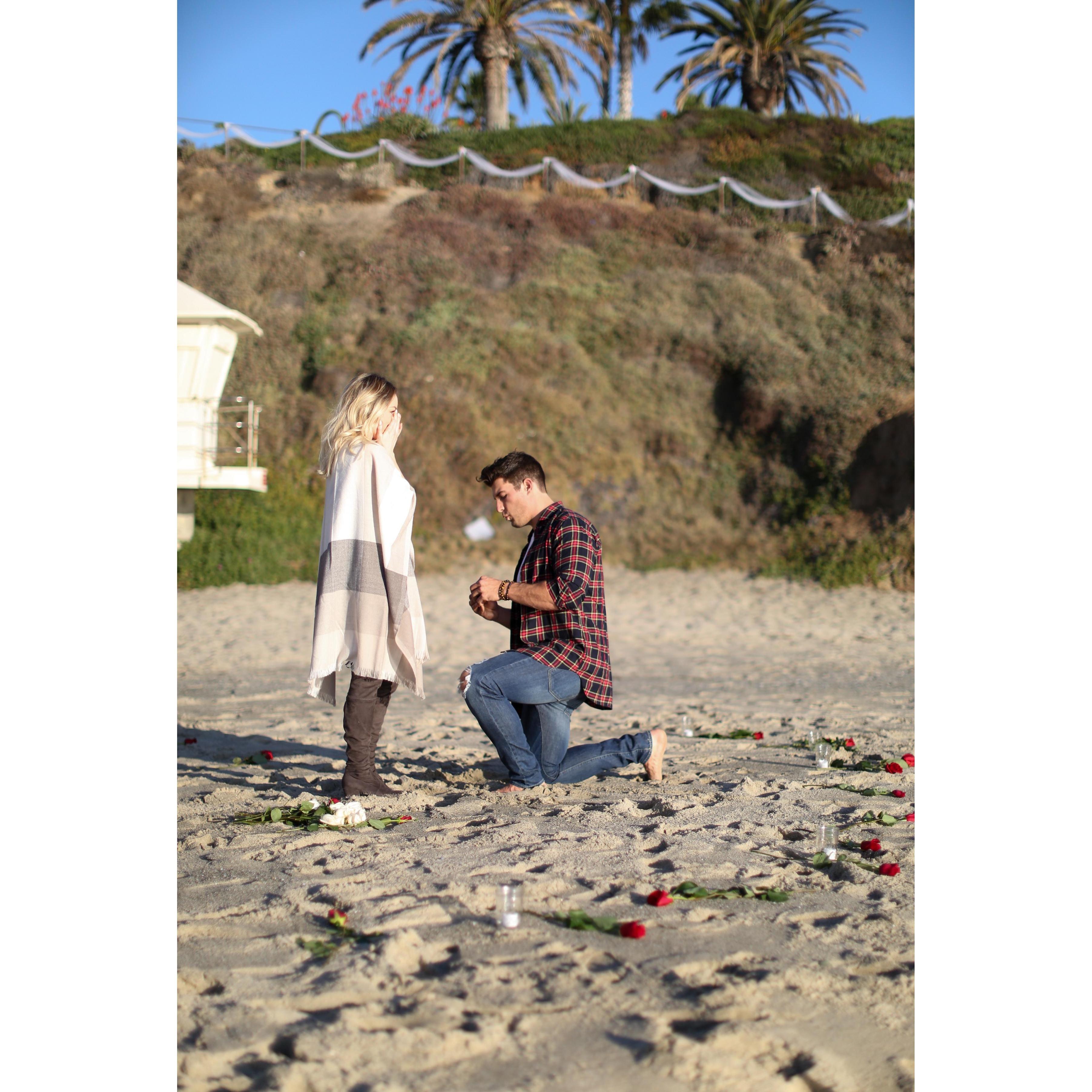 The Proposal! Beautiful day at Montage Beach