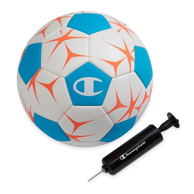 Champion Youth & Adult Soccer Ball - Paneled Design, Enhanced Control, Durable Cover & Butyl Bladder, for Indoor & Outdoor Training, Sizes 3, 4, 5, Includes 6" Pump
