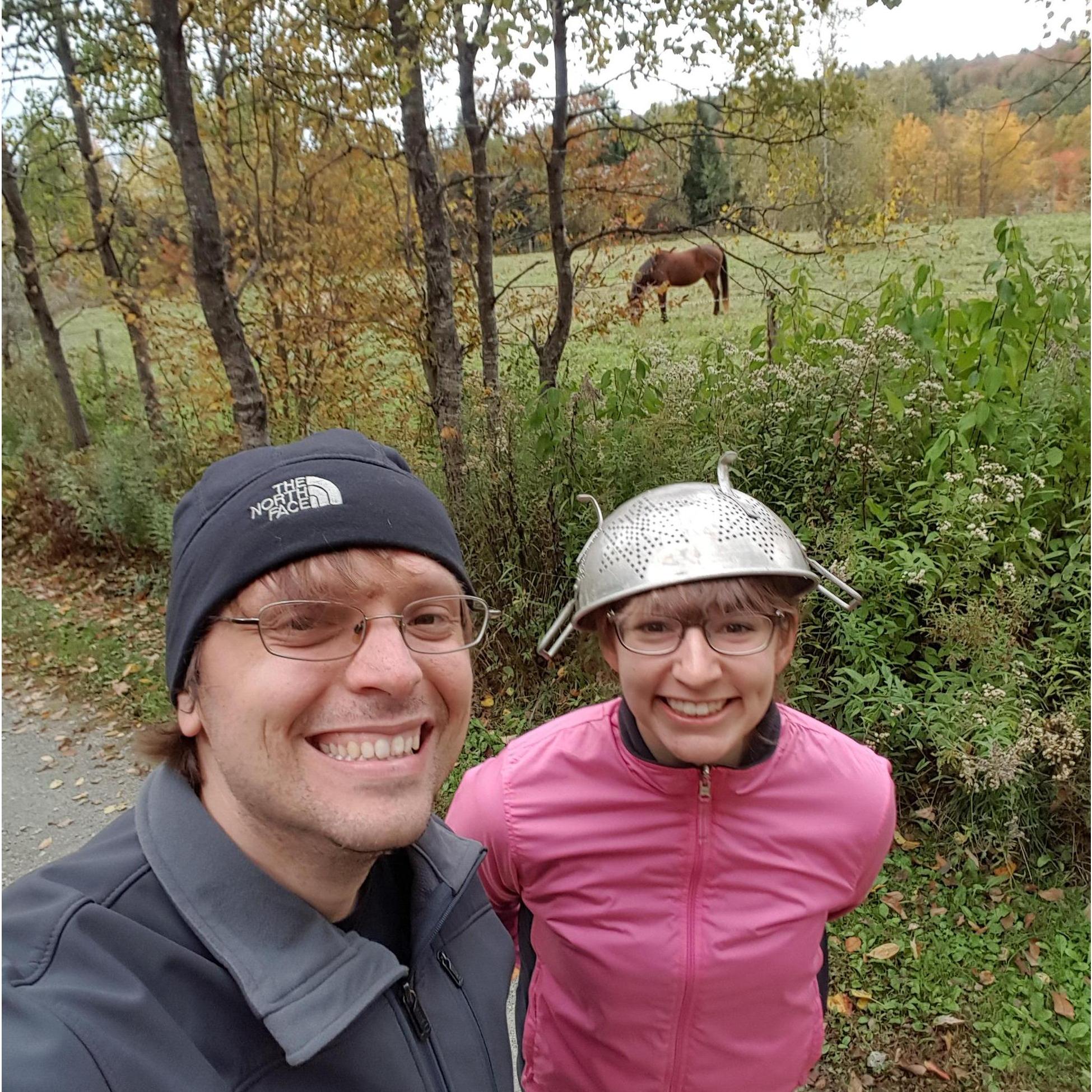 Fall garden harvest walks.