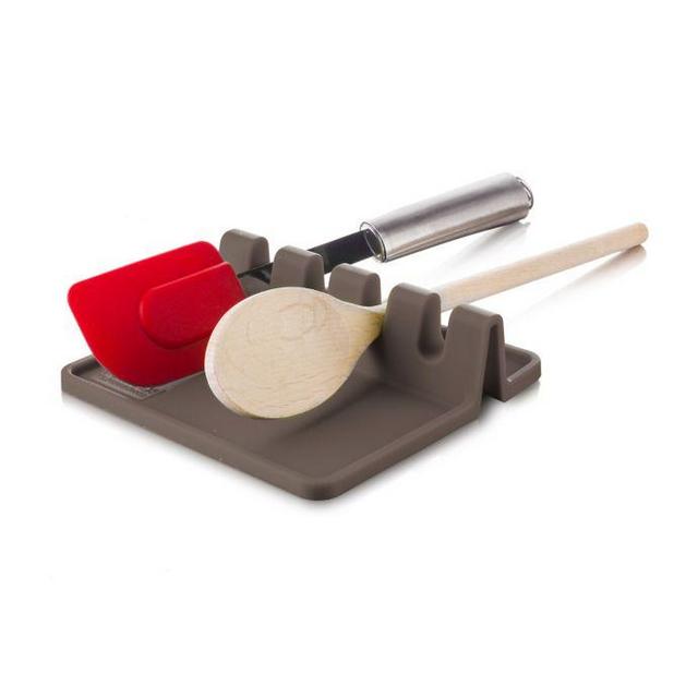 Tomorrow's Kitchen Silicone Utensil Rest in Grey