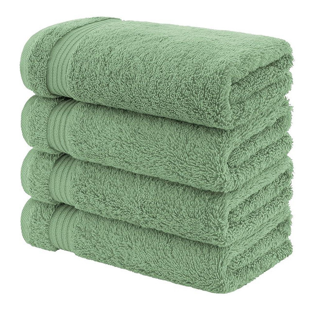 American Veteran Towel, Hand Towels for Bathroom, 4 Piece Hand Towel Sets Clearance Prime, 16 inch 28 inch 100% Turkish Cotton Face Hand Towels, Bathroom Set of 4, Sage Green Hand Towels