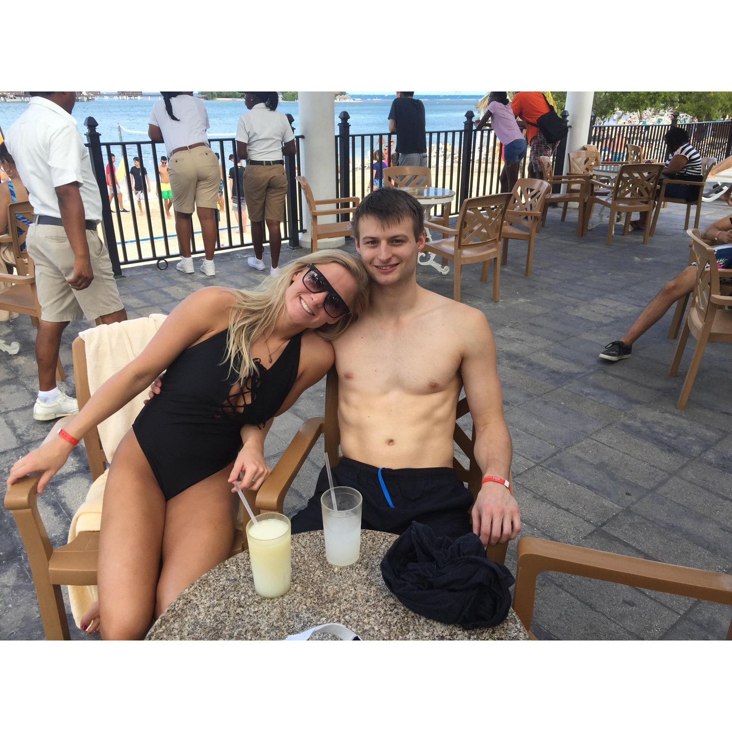 our first time out of the country together! my parents took us to Jamaica
