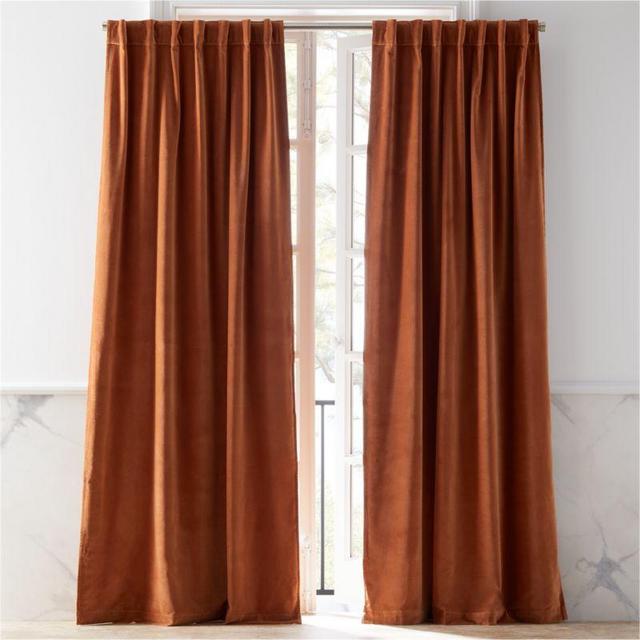 Velvet Dusty Orchid Curtain Panel