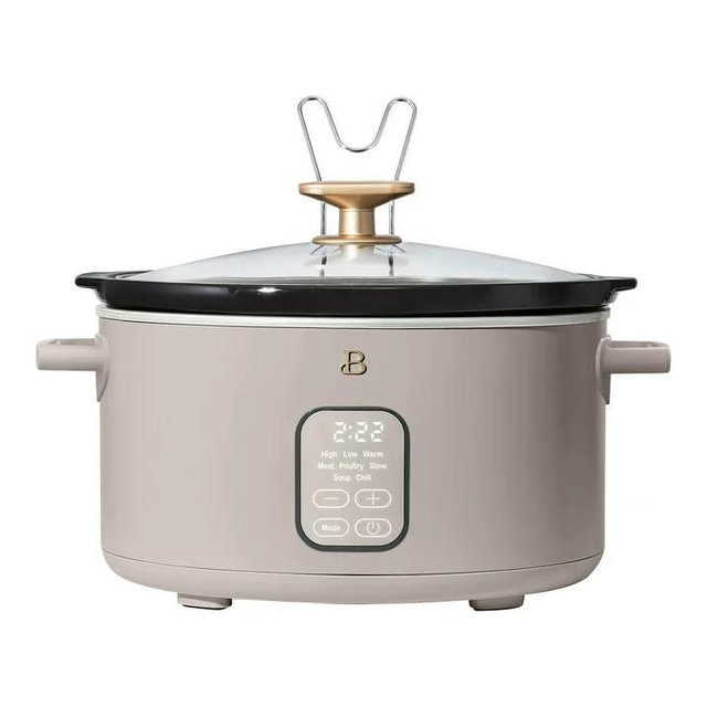 Beautiful 6 Qt Programm Slow Cooker (Porcini Taupe)