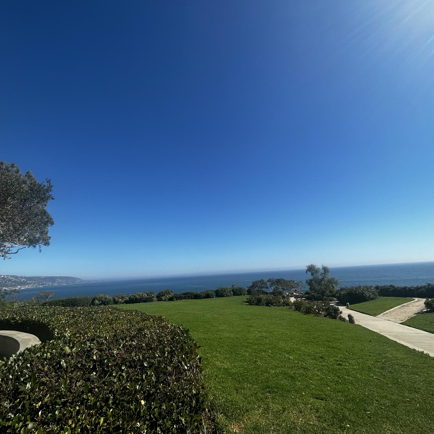 The ceremony location! There will be seating further down the pathway, with an even more stunning view of the coastline.