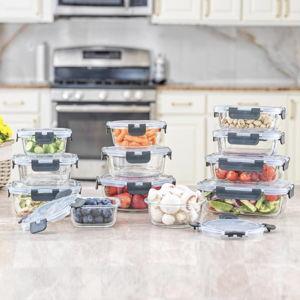 JoyJolt JoyFul 24-Piece Food Storage Container Set with Lid