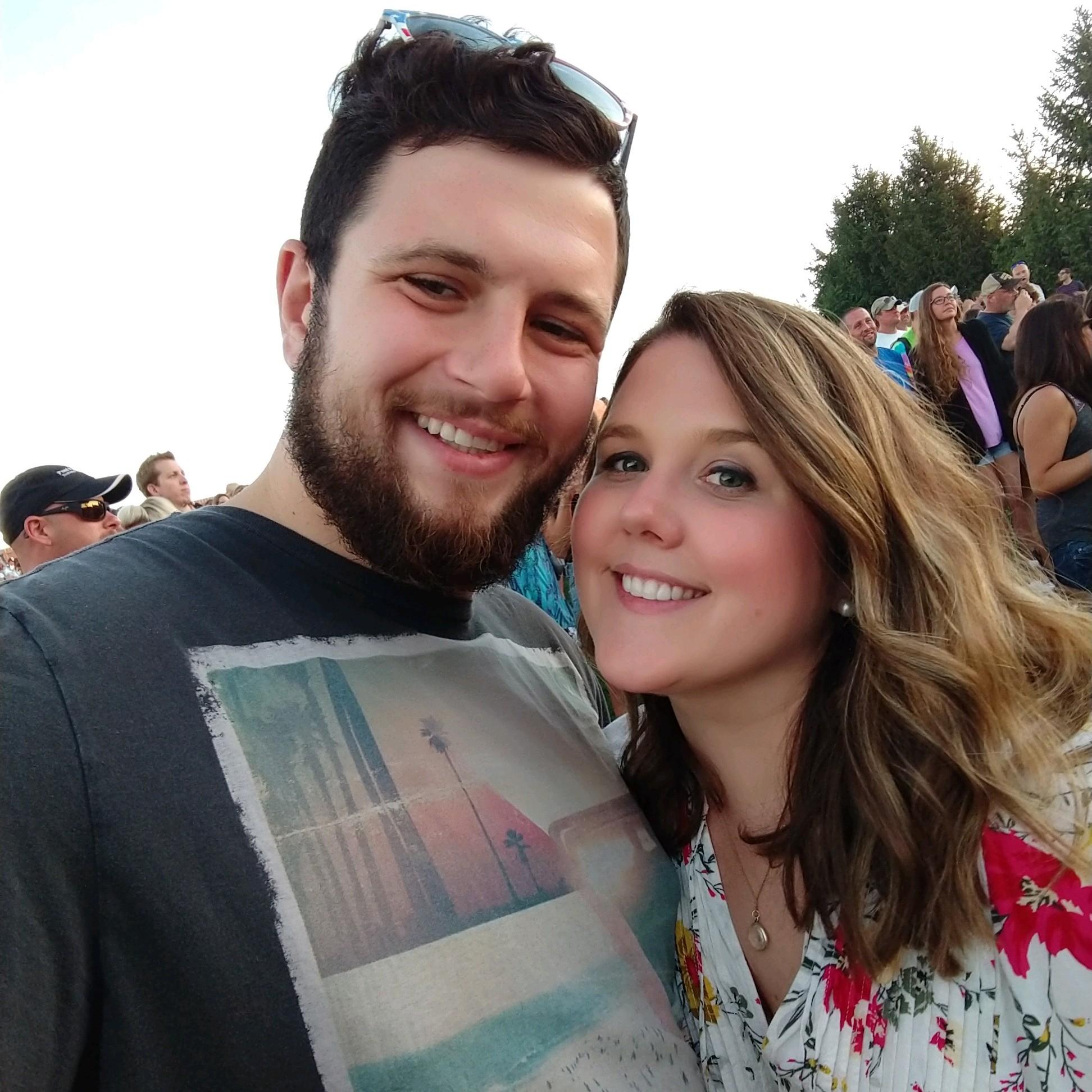 First concert together---DMB and our first "I love you"s