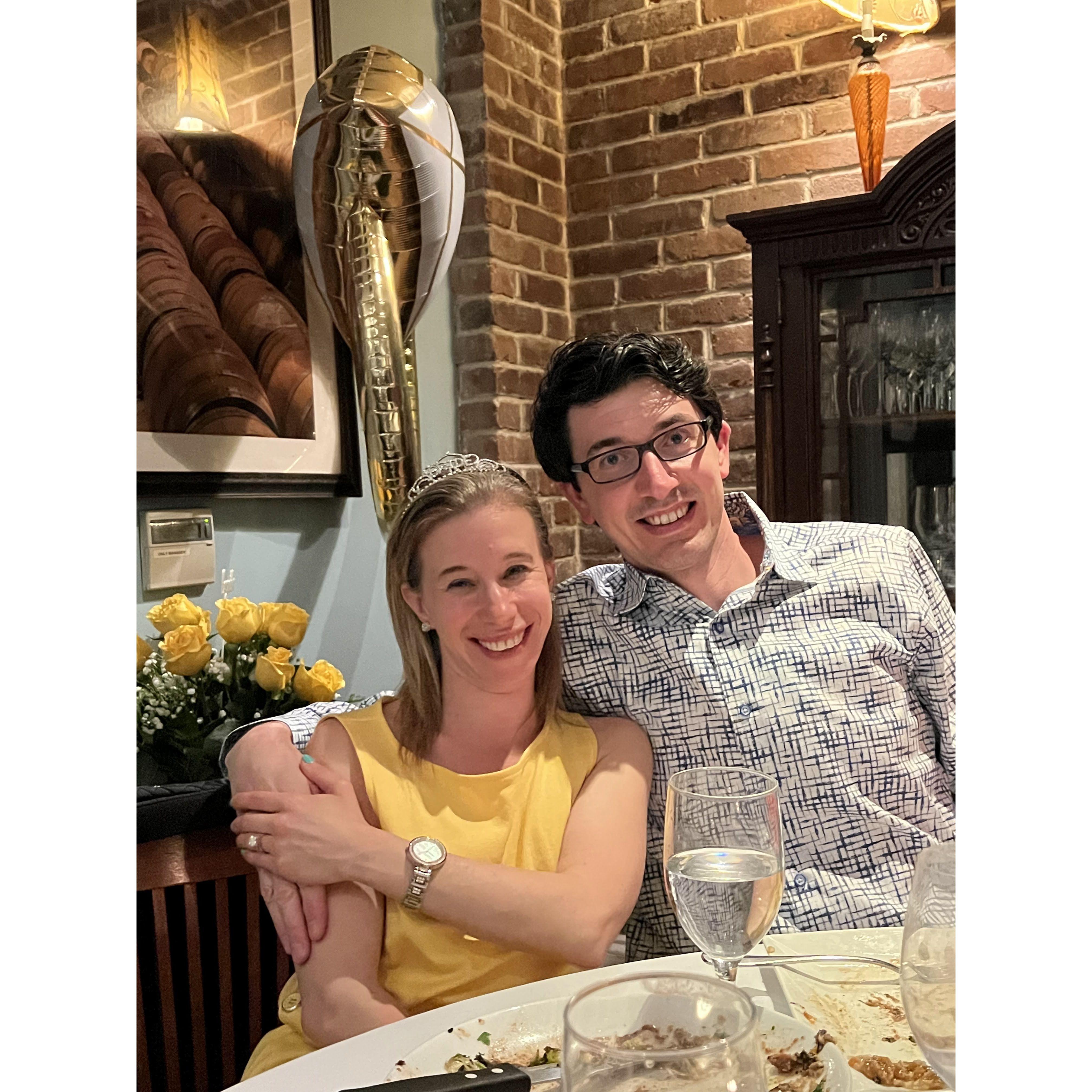 The night of our engagement!