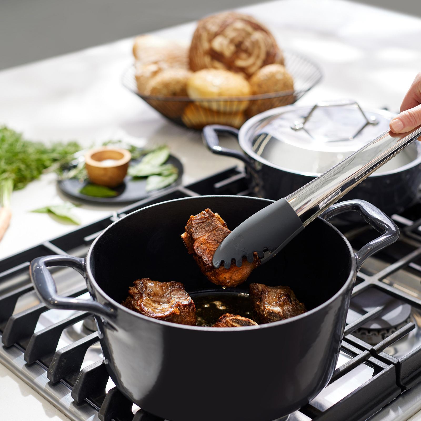 All-Clad, Enameled Cast Iron Dutch Oven with Lid | Zola