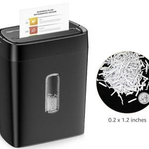 Amazon Basics Cross Cut Paper and Credit Card Shredder, 12 Sheet, Black