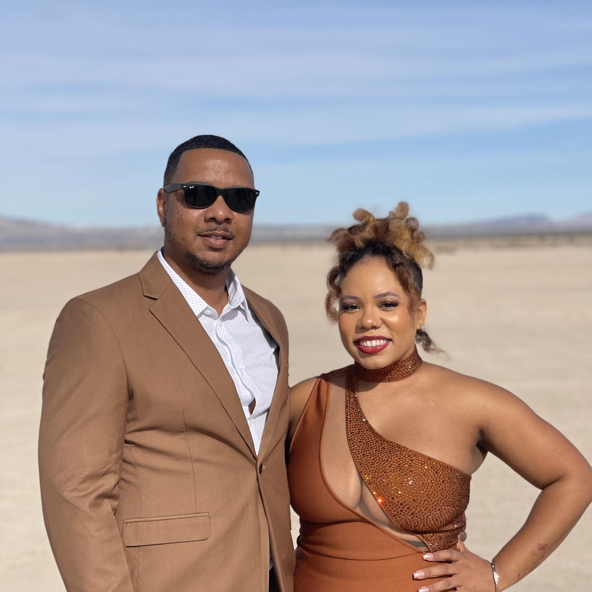 Our first wedding together