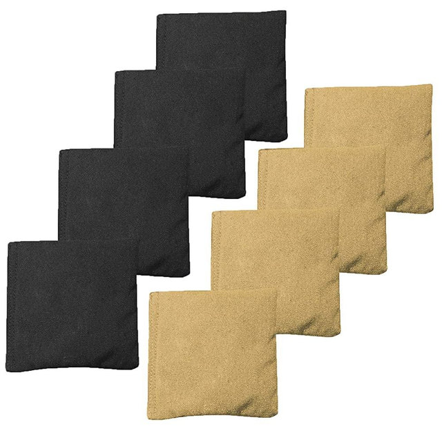 Premium Weather Resistant Duckcloth Cornhole Bags - Set of 8 Bean Bags for Corn Hole Game - Regulation Size & Weight