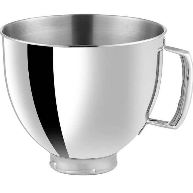 5 QT Stainless Steel Mixer Bowl Compatible With KITCHENAID TILT-HEAD STAND MIXERS 4.5-Quart (4.3 L) And 5-Quart (4.7 L) (Stainless Steel Polished)