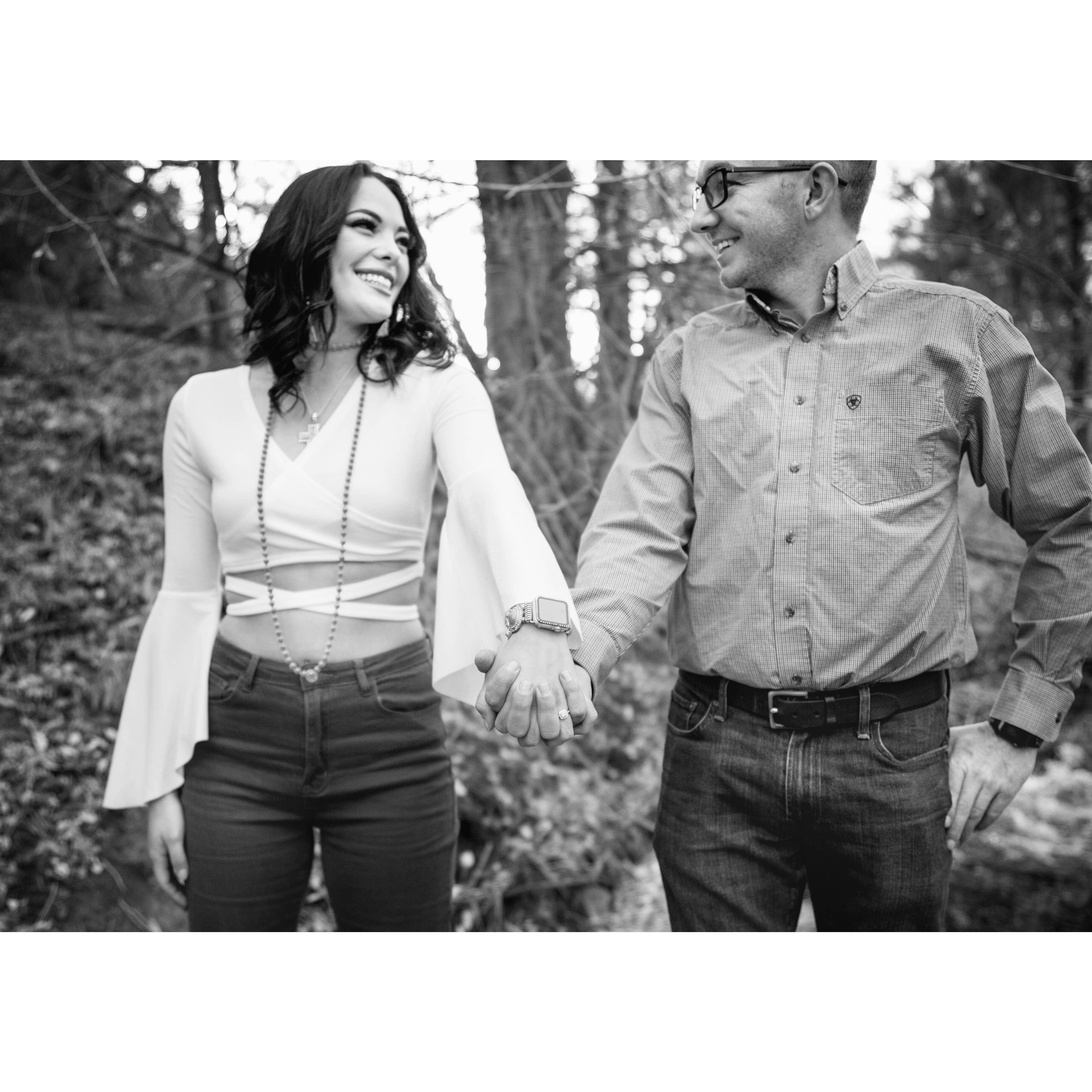 This photo was taken after Christian proposed to Shantelle!