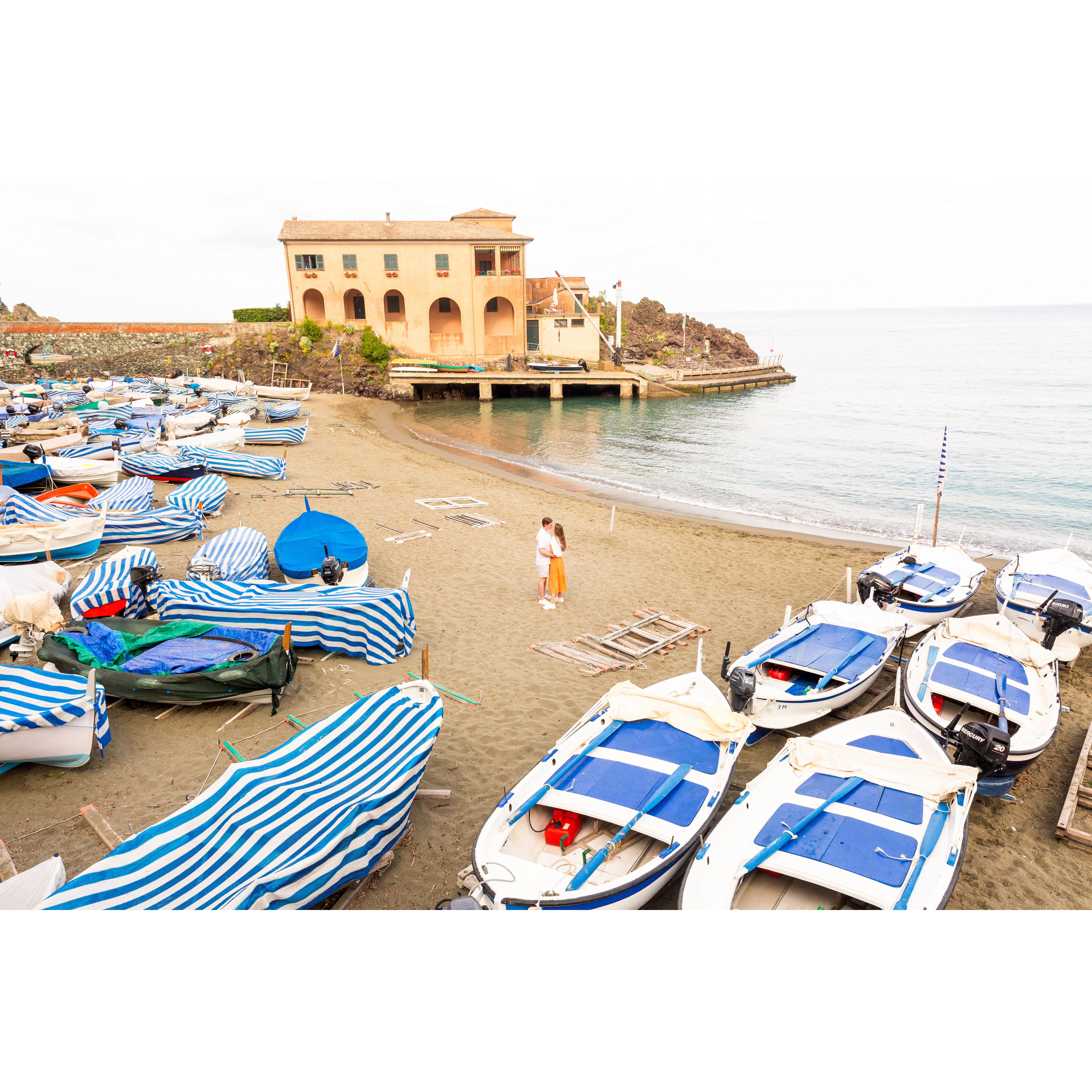 Engaged in Levanto, Italy - June 16, 2024