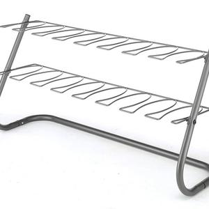 Whitmor 4-Pair Boot Stand Gunmetal