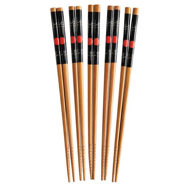 Helen's Asian Kitchen® 5-Pair Bamboo Sushi Chopsticks Set