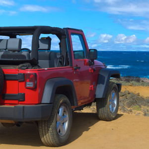 Jeep Rental on our Honeymoon