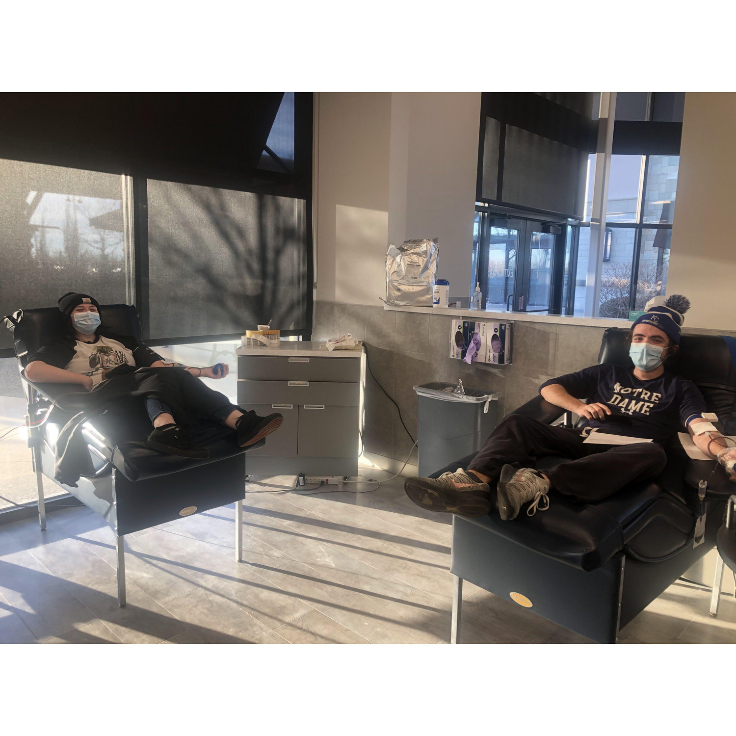 Went on a date to donate