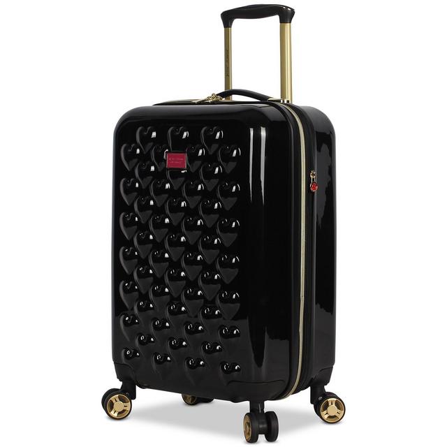 Betsey Johnson Heart To Heart 20" Hardside Carry-On Spinner