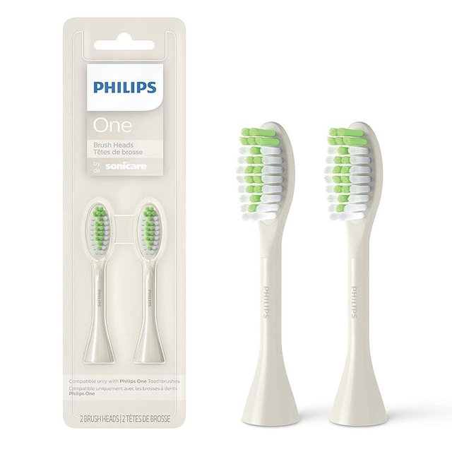 Philips One by Sonicare, 2 Brush Heads, Snow, BH1022/07