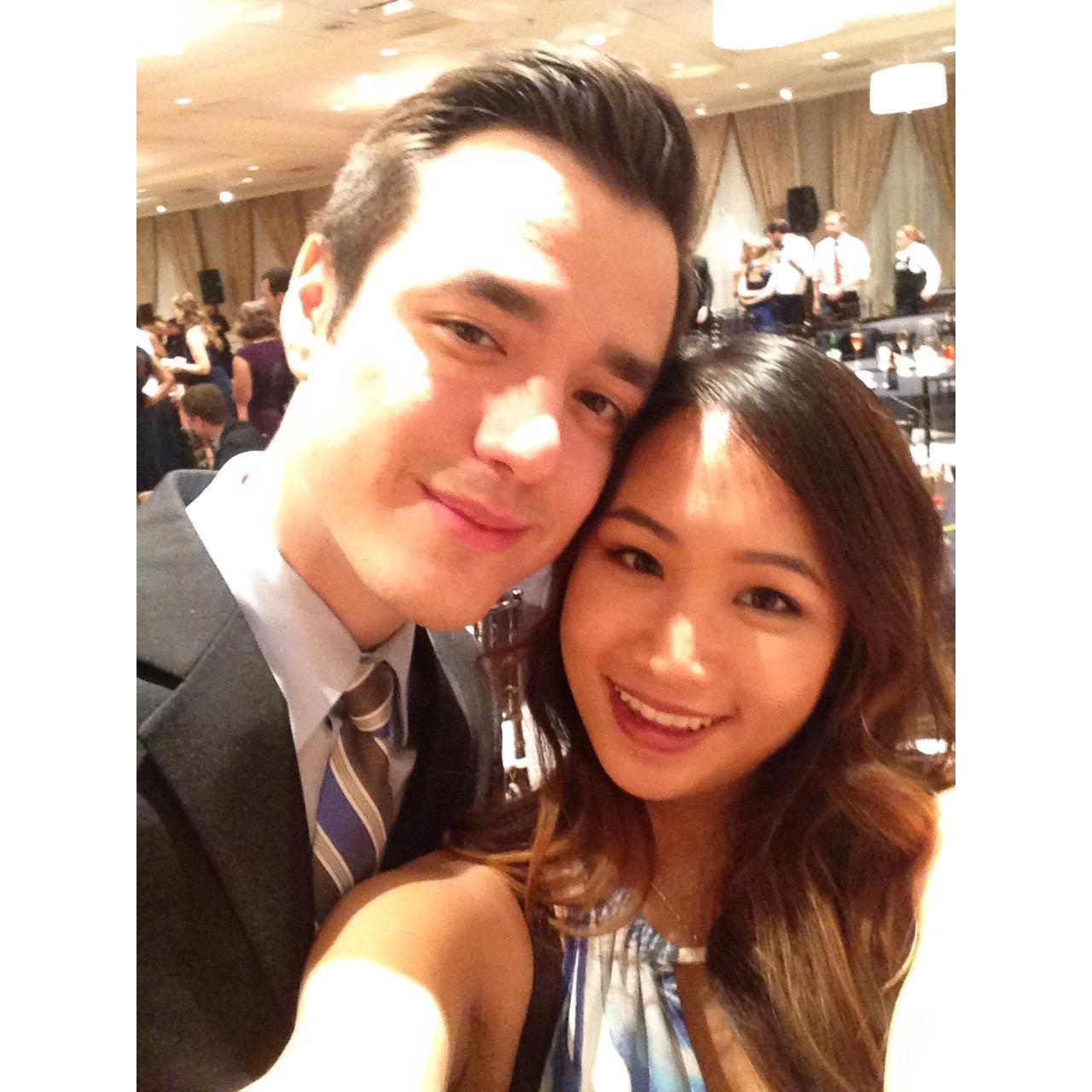 UTMB banquet when we were just babies!