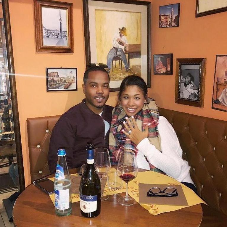 Dinner at the spot we ate at right after we got engaged!