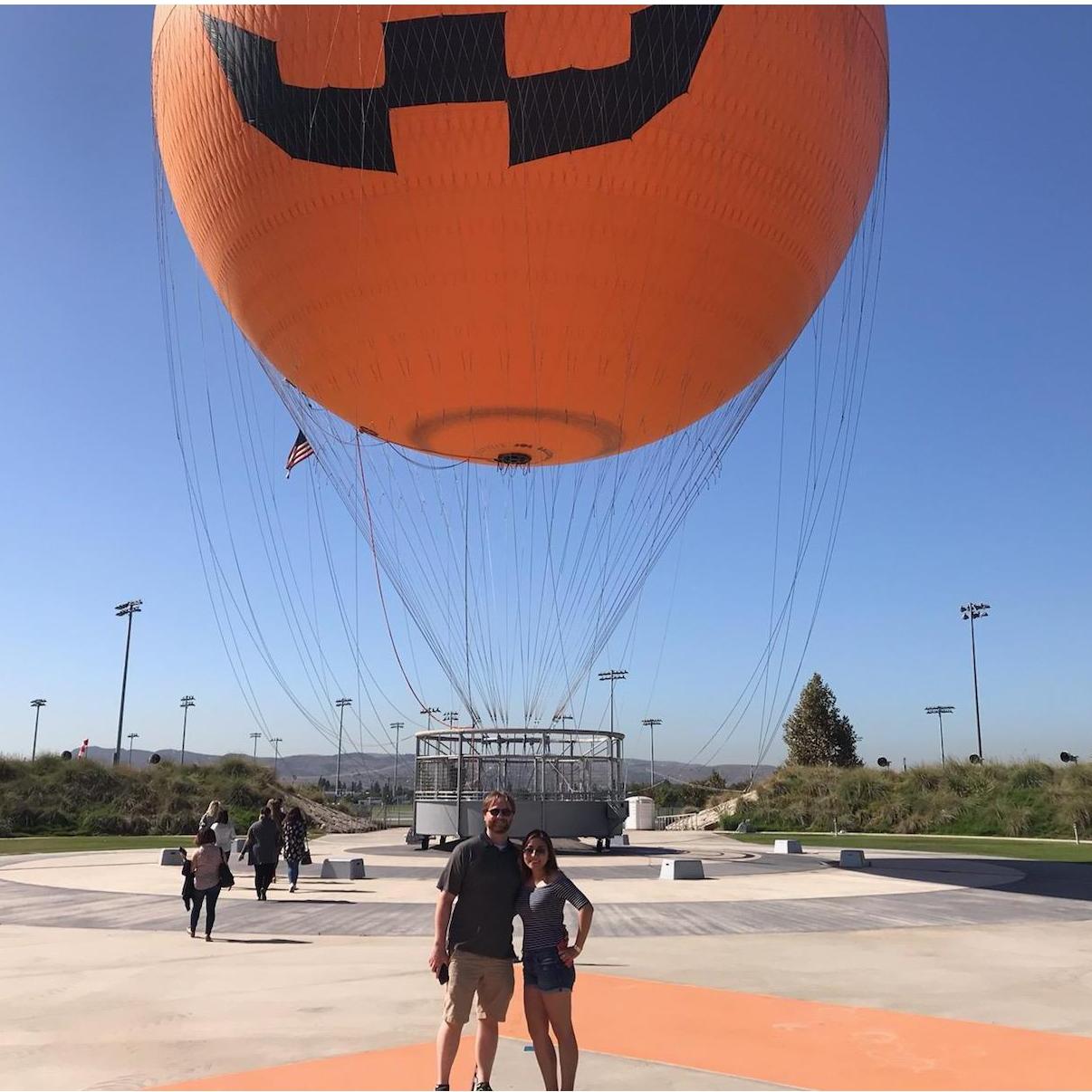 Before taking flight on our surprise birthday trip to SoCal