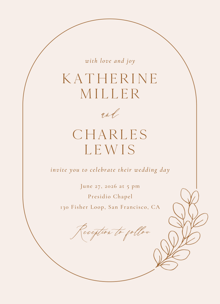 Groveland Portrait | Linen | Zola Wedding Invitations