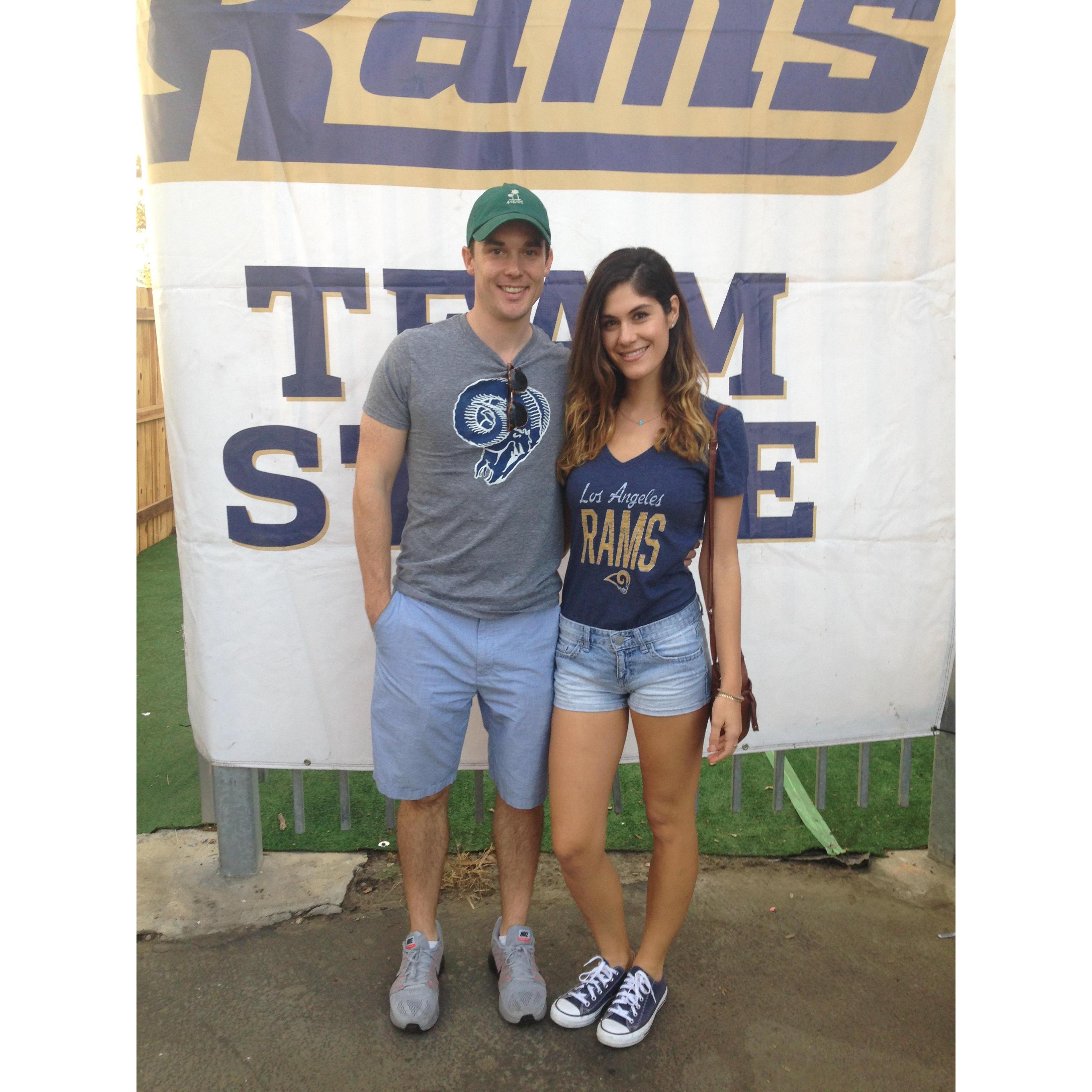 Andrea is still working on converting Andrew to a RAMS fan.